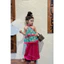 Set Lụa NGÂN NGA BABY thiết kế chất siêu xịn mát, Bộ yếm hồng họa tiết thời trang bé gái