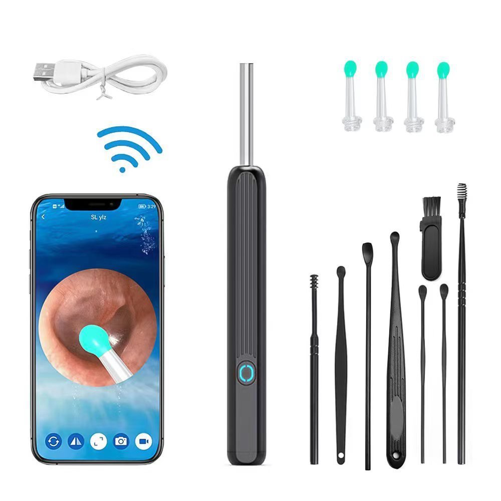 Dụng cụ lấy ráy tai có gắn camera nội soi đa năng T-Home&More hình ảnh ...