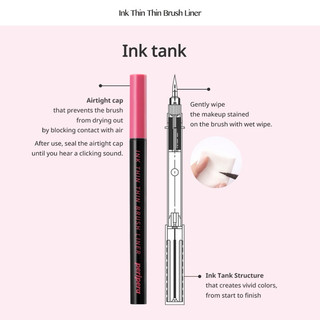 [Peripera] Bút Kẻ Mắt Dạ Peripera Ink Thin Brush Liner