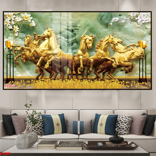 Tranh Treo Tường Mã Đáo Thành Công (50x100cm) - Tranh Laminate Tráng Gương