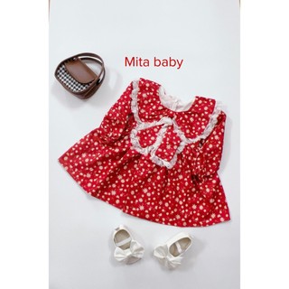 Váy vintage cho bé - Váy hoa nhí style Hàn Quốc cho bé gái siêu xinh