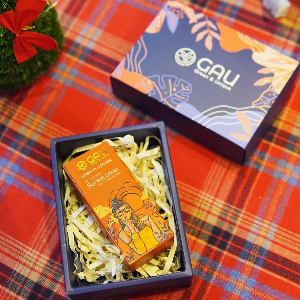 Set Quà Tặng Combo Mĩ Phẩm & Son Môi GAU Belips Kèm Hộp Sang Trọng Ý Nghĩa