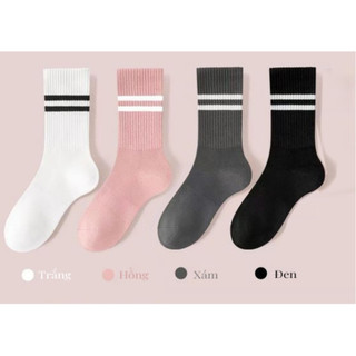 Tất thể thao nữ, freesize, chất liệu dệt kim từ sợi tổng hợp 98,3% Polyester + 1,7% Spandex TYG01