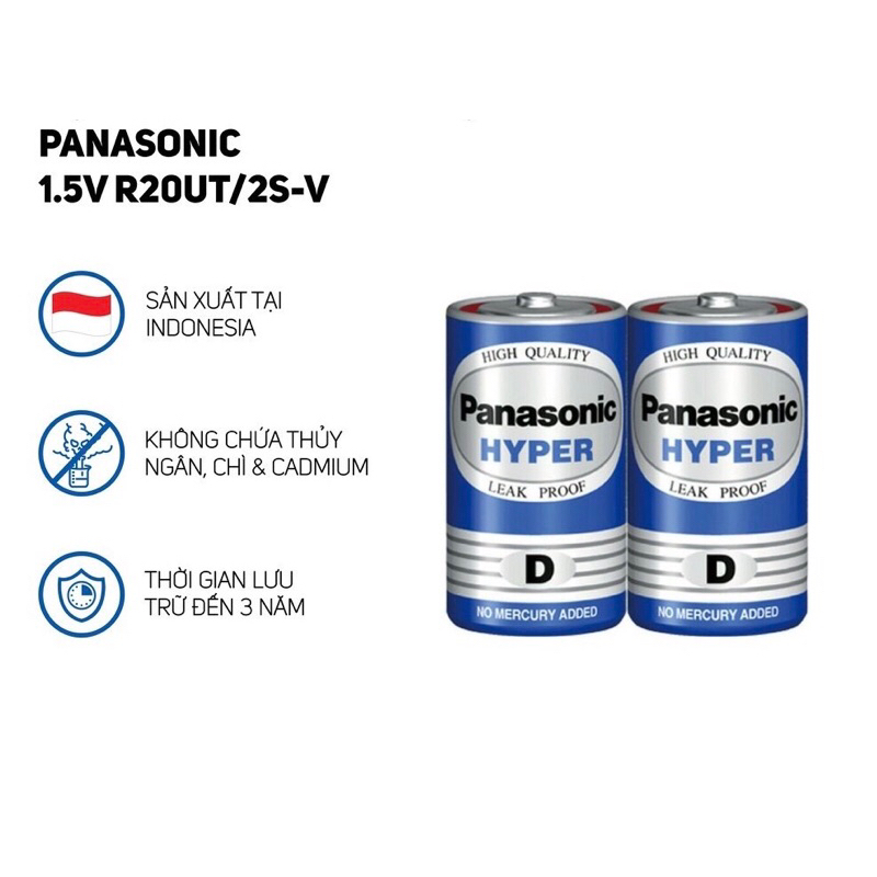 Pin Trung C - pin đại D panasonic (1 vỉ 2 viên) | Shopee Việt Nam