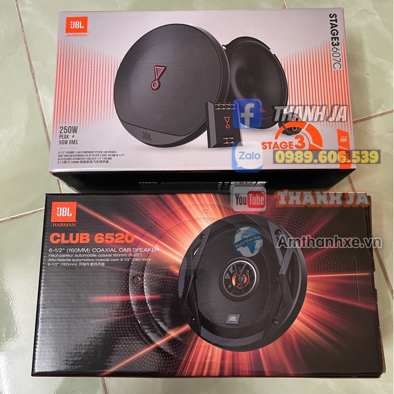 Loa Cánh ôtô Jbl Stage 3 607c Và JBL Club 6520 | Shopee Việt Nam
