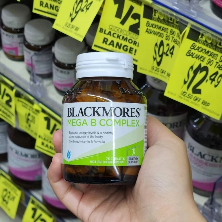 Vitamin B tổng hợp Blackmores Mega B Complex