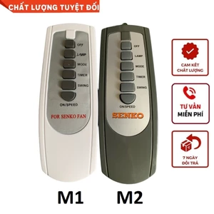Điều khiển quạt Senko chính hãng, Remote quạt cây, quạt treo trường senko hàng mới 100% - tặng kèm Pin