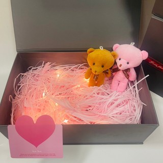 (Gift Xám 30*20*11) Hộp quà Gift xám, hộp quà tặng tình yêu, hộp quà tặng ngày lễ đặc biệt kèm phụ kiện sang trọng