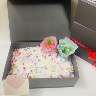 (Gift Xám 30*20*11) Hộp quà Gift xám, hộp quà tặng tình yêu, hộp quà tặng ngày lễ đặc biệt kèm phụ kiện sang trọng