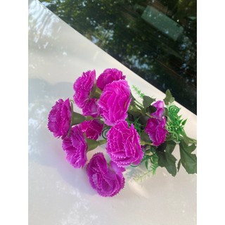 Hoa giả - Cụm hoa phăng (cẩm chướng) cao cấp 40cm 10 nhánh trang trí nhà cửa, cửa tiệm,...