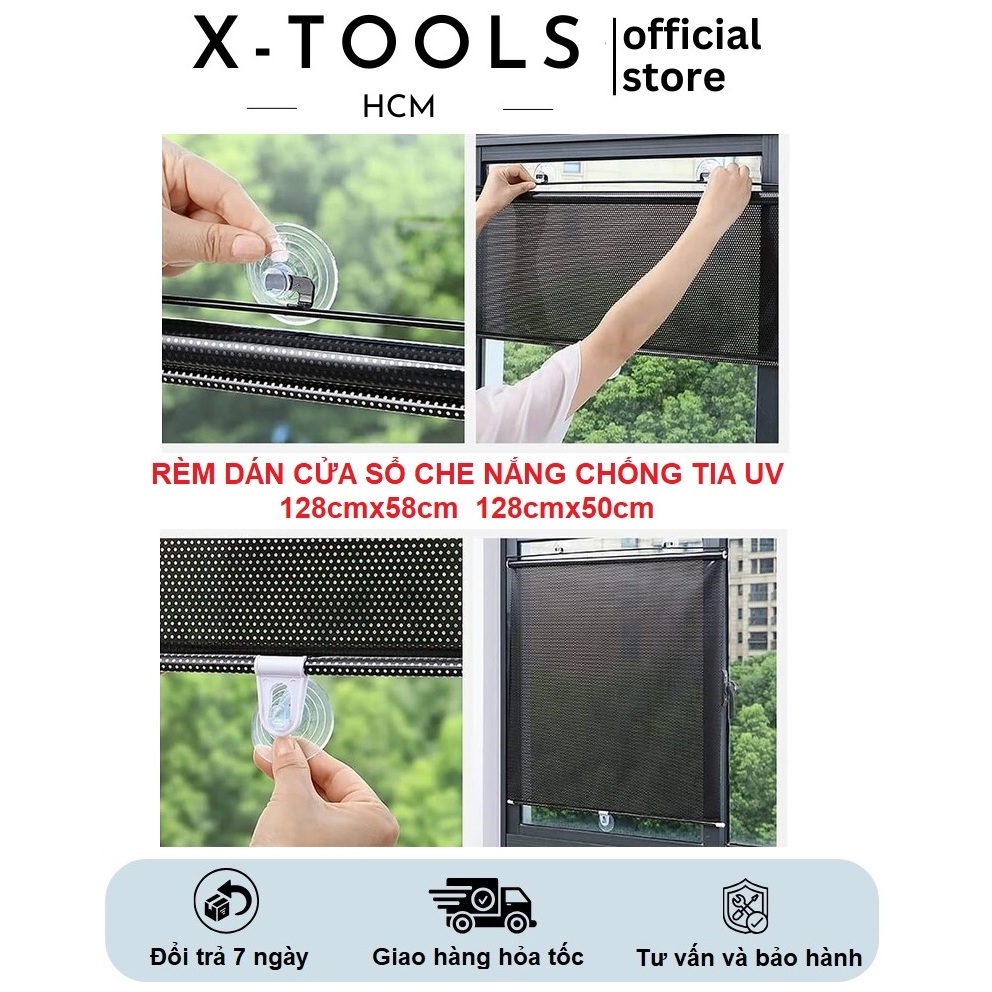 Rèm Dán Cửa Sổ Che Nắng Chống Tia UV, Rèm Che Nắng Đa Năng Dán Cửa Kính ...