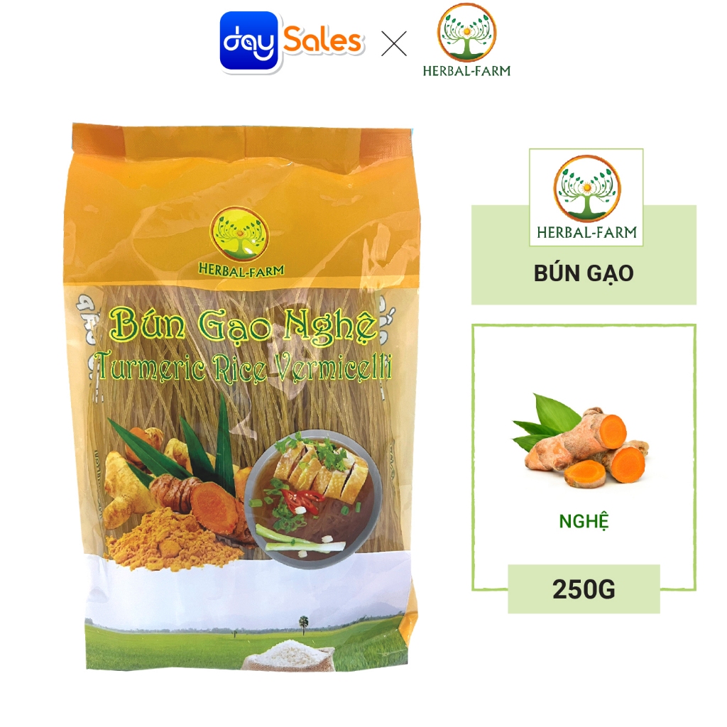 Bún Gạo Nghệ HERBAL FARM Gói 250g Shopee Việt Nam