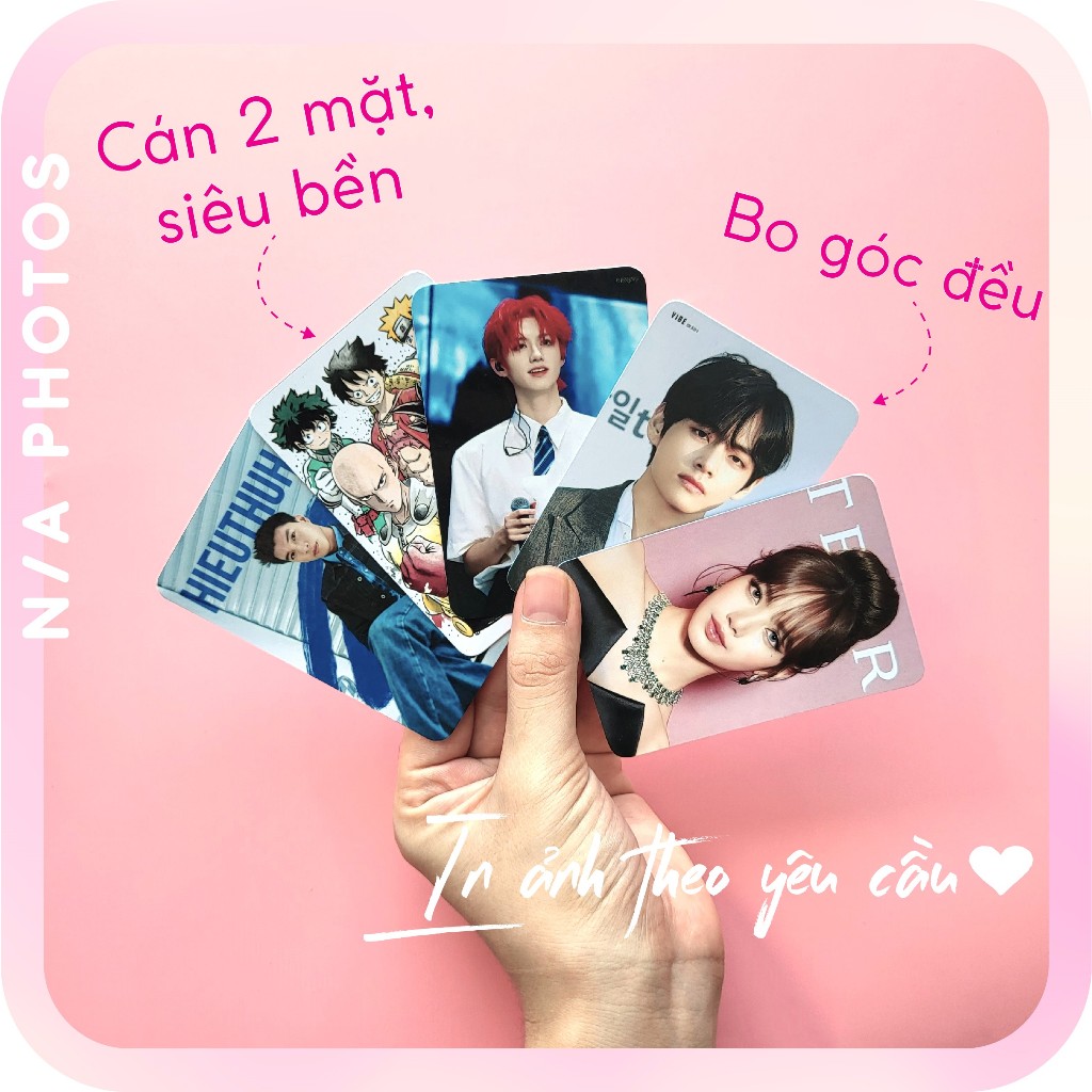 Combo 10 Card bo góc in theo yêu cầu cỡ 6cm x 9cm