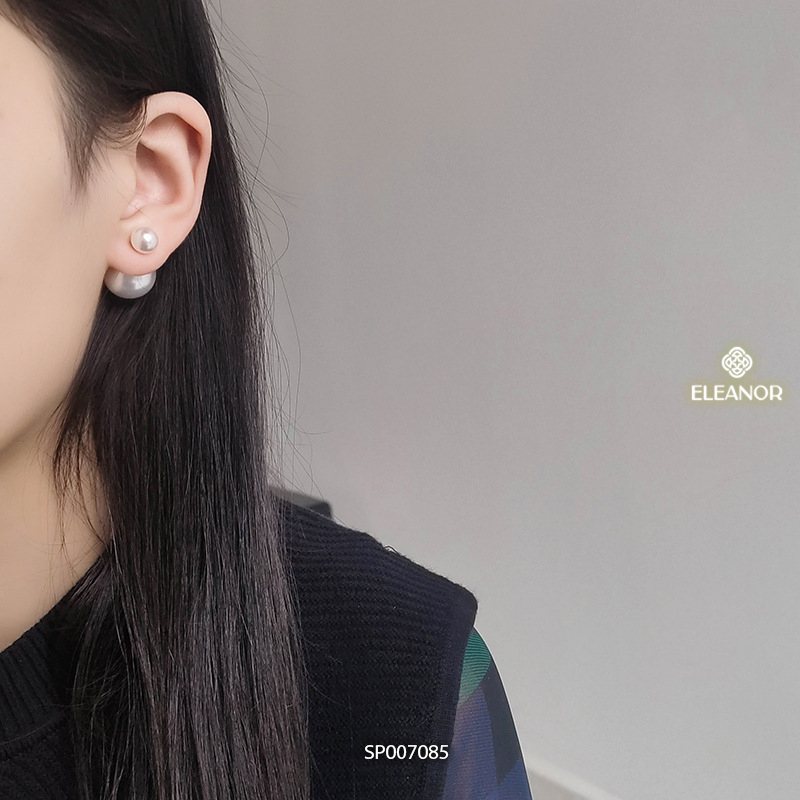 Bông tai nữ chuôi bạc 925 Eleanor Accessories ngọc trai nhân tạo phụ kiện trang sức khuyên tai 7085