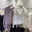 Áo sơ mi cổ bèo mix ren chất đũi lụa tiểu thư nữ tính SANA CLOSET