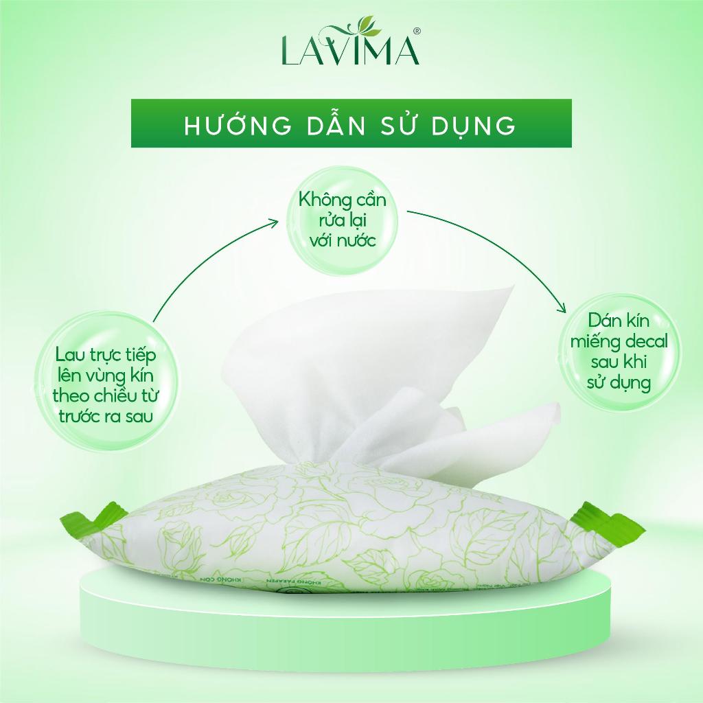 Ảnh Combo 10 gói Khăn ướt vệ sinh vùng kín LAVIMA Protect 4.0 giúp vùng kín sạch sẽ, khô thoáng 1