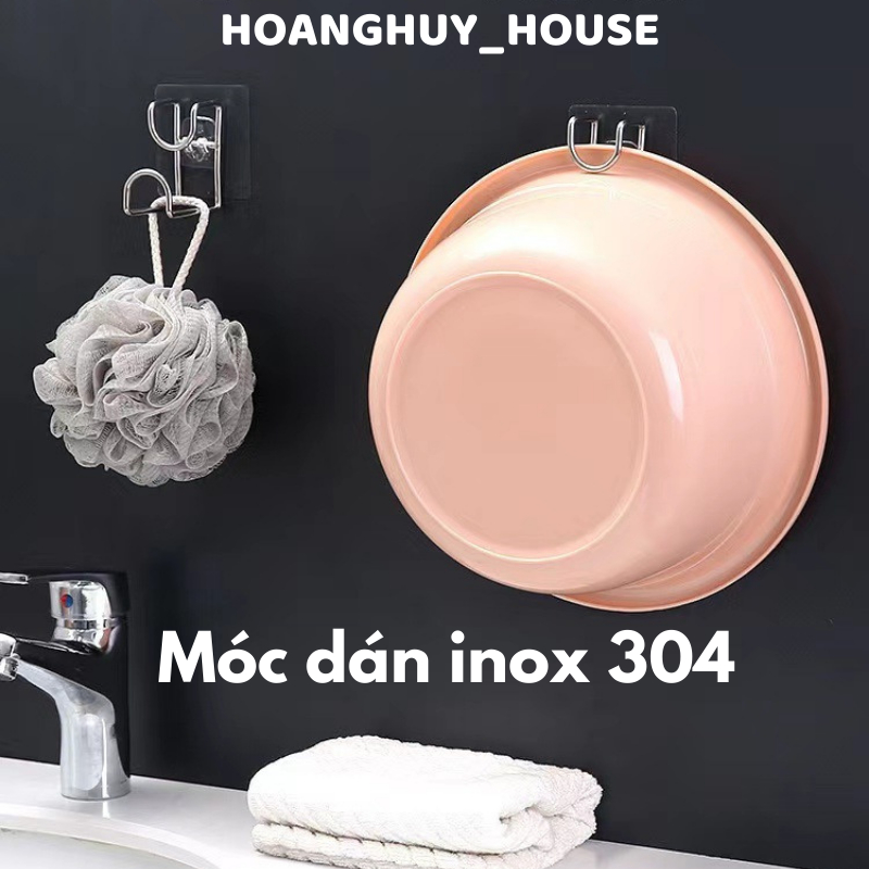 Móc treo chậu rửa, dao thớt, rổ rá, đồ dùng, móc dán tường đa năng treo ...