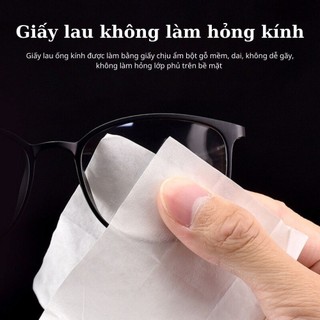 Khăn Lau Kính Chống Mờ Nano 100 Gói | Giấy Lau Kính Chống Hấp Hơi Chống Sương | Lau Gương Đa Năng