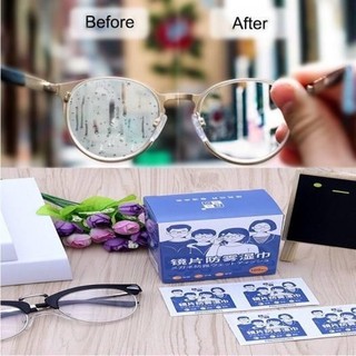 Khăn Lau Kính Chống Mờ Nano 100 Gói | Giấy Lau Kính Chống Hấp Hơi Chống Sương | Lau Gương Đa Năng