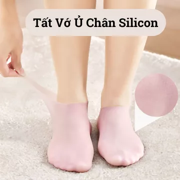Vớ Ủ Kem, Vớ Ủ Chân Bảo Vệ Gót Chân Chống Khô Da Nứt Nẻ, Tất Ủ Chân Silicon Co Dãn Thoải Mái Chống Nước Chống Trơn Trượt