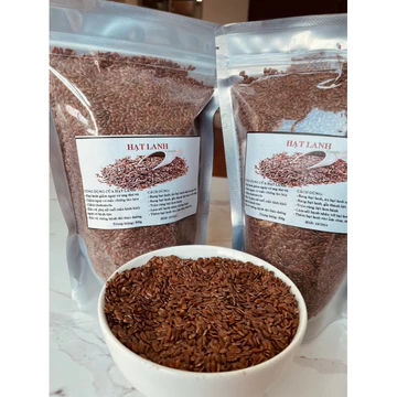 500g Hạt lanh nâu Canada hút chân không sẵn hàng - Mặt nạ hạt lanh hoặc dùng ủ tóc, nấu sữa hạt