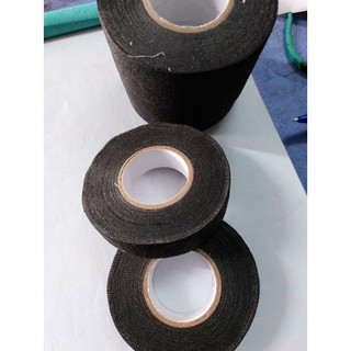 Băng dính vải chịu nhiệt dùng quấn dây điện ô tô, băng keo vải khổ rộng 19mm dài 15m.