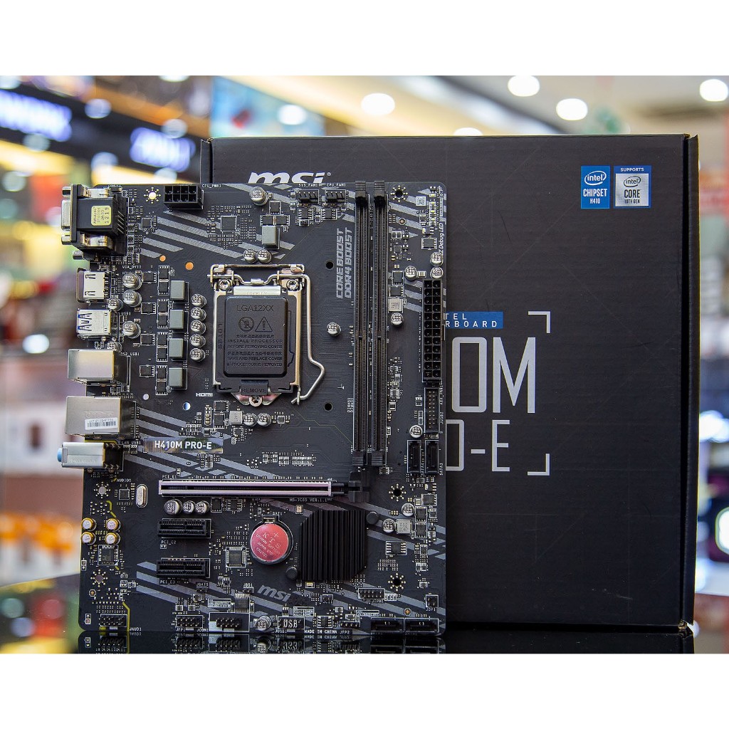 Mainboard MSI H410M Pro-E (INTEL H410, SOCKET 1200, M-ATX, 2 KHE RAM ...