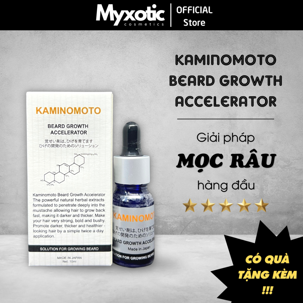 [Chính hãng] Serum kích thích mọc râu Nhật Bản Kaminomoto Beard Growth ...