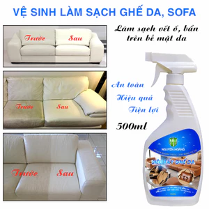 Vệ Sinh, Làm Sạch Nội Thất Ô tô, Tẩy Ghế Da Ô tô, Vệ Sinh Ghế Da Ôtô, Tẩy ghế da, Ghế Sofa Nguyên Hoàng. Chai 500ml