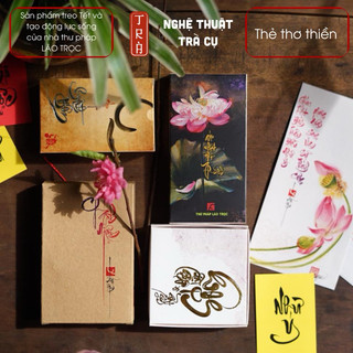 Thẻ chánh niệm 59 thẻ của nhà thư pháp Lão Trọc