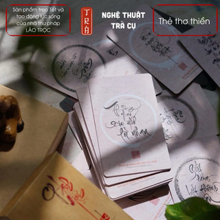 Thẻ chánh niệm 59 thẻ của nhà thư pháp Lão Trọc