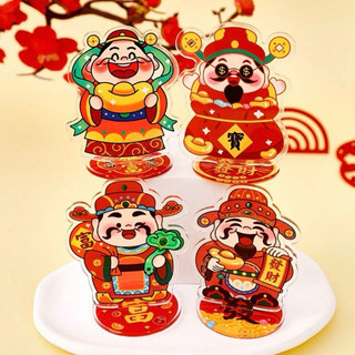 Thần Tài May Mắn Mini Có Đế Decor Xinh Để Bàn Bằng acrylic Phong Cách Trung Hoa Dễ Thương