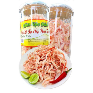 Mực hấp nước dừa sợi thái lan hũ 200g