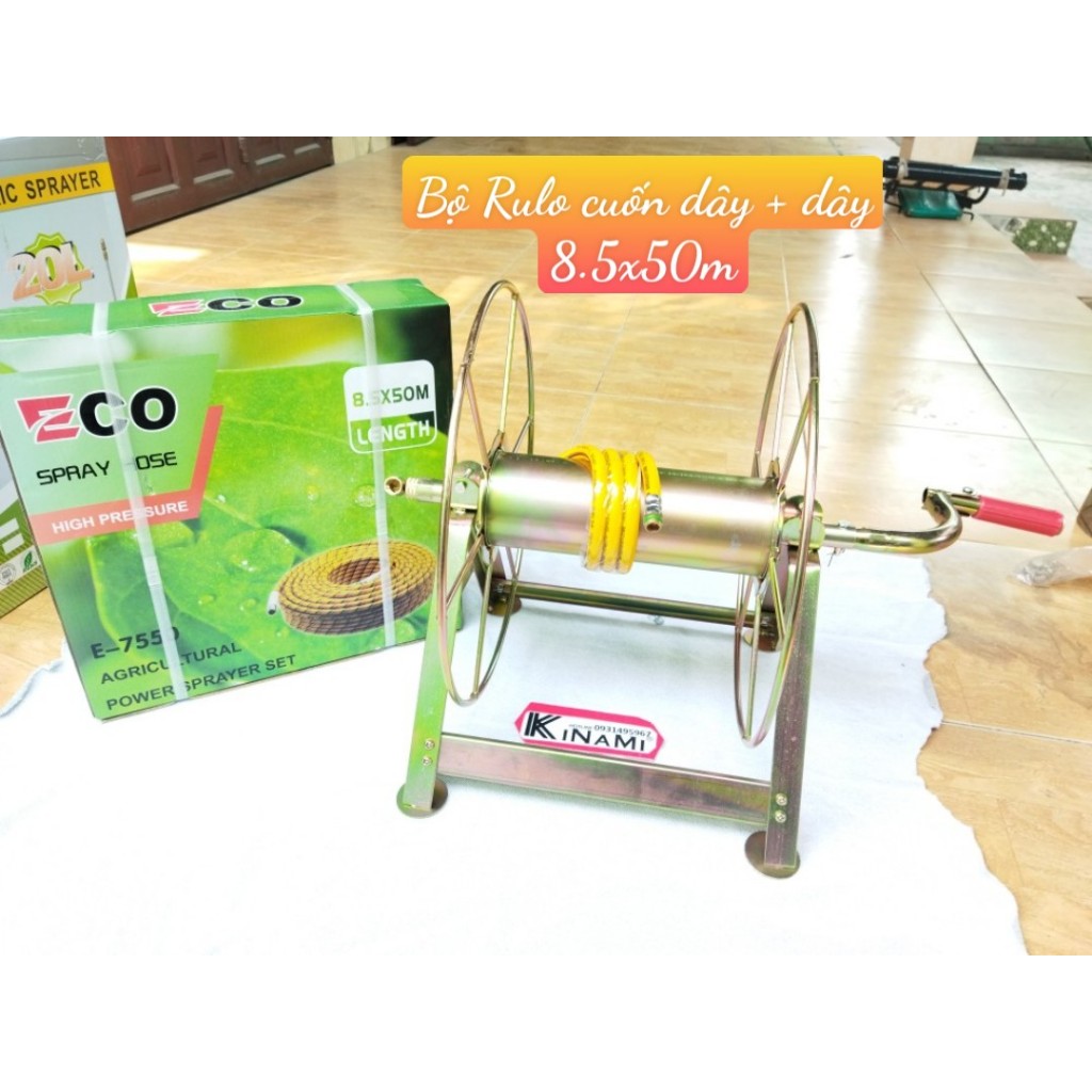 BỘ RULO CUỐN DÂY RỬA XE , DÂY PHUN THUỐC TRỪ SÂU 100M. | Shopee Việt Nam