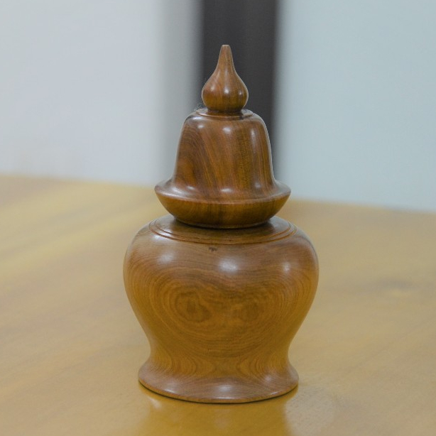 Lọ tăm bách xanh dáng chuông thơm ngọt dễ chịu giá rẻ tại xưởng làng nghề tiện gỗ Nhị Khê