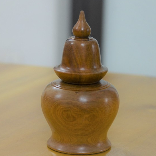 Lọ tăm bách xanh dáng chuông thơm ngọt dễ chịu giá rẻ tại xưởng làng nghề tiện gỗ Nhị Khê
