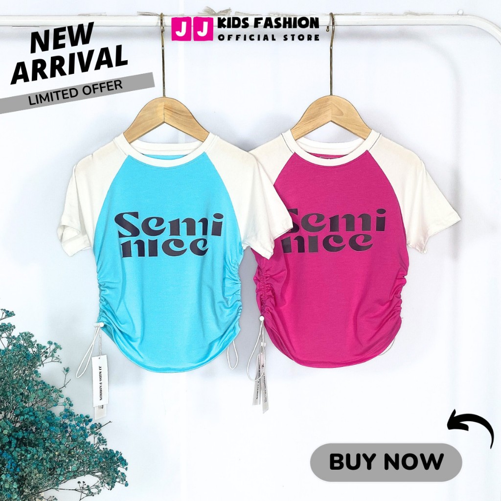 Áo Thun Bé Gái Cotton in hình dễ thương Full Size - BST Xuân 2024 | JJ Kids Fashion