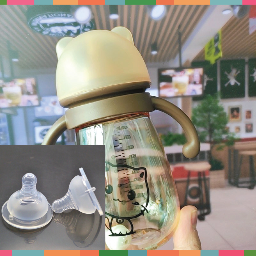 Bình sữa cho bé sơ sinh hình Mèo chất liệu PPSU 240 - 300ml an toàn cho bé Đậu Đậu Store