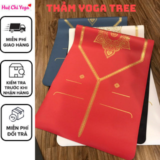 Thảm yoga cao su chống trơn tuyệt đối Tree yoga chính hãng Kèm túi chuyên dụng