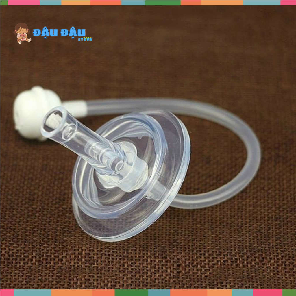 Ống hút quả tạ, Bình tập hút mẫu mới cho bé - Bình ti họa tiết ngộ nghĩnh cho bé Birth Story Đậu Đậu Store