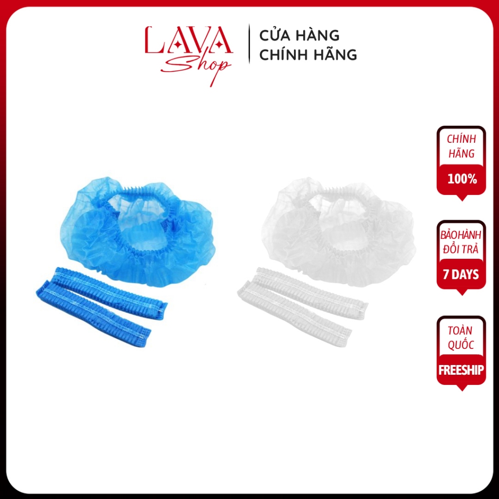 Mũ trùm đầu y tế nón con sâu tiệt trùng bao tóc y tế Khánh An ngăn bụi vi khuẩn hiệu quả KAMUO dcpxhoanganh