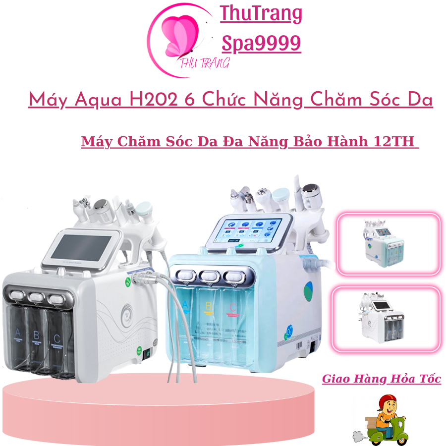 Máy Aqua Super H2O2- 6in1 | Máy Chăm Sóc Da Đa Năng Spa, Bảo Hành 12 ...