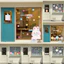 Hình dán trang trí gương, kính cửa hàng trang trí gấu thỏ brown aesthetic cute 38