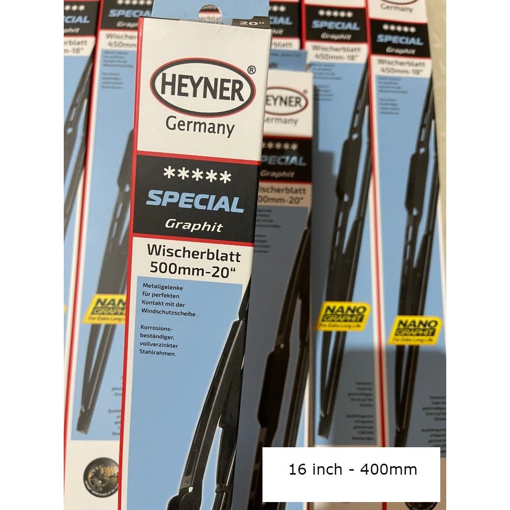 Set Tergicristalli Heyner Germany EXCLUSIVE 23 23 Per Saab 9-3 Berlina (2002-2007) | Tecnologia Grafite Liquida | Acciaio Anticorrosione