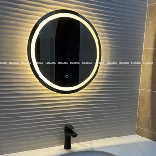 Gương trang điểm đèn led cảm ứng treo bàn trang điểm, bồn rữa tay, treo nhà tắm nút cảm ứng cực nhạy, sang trọng