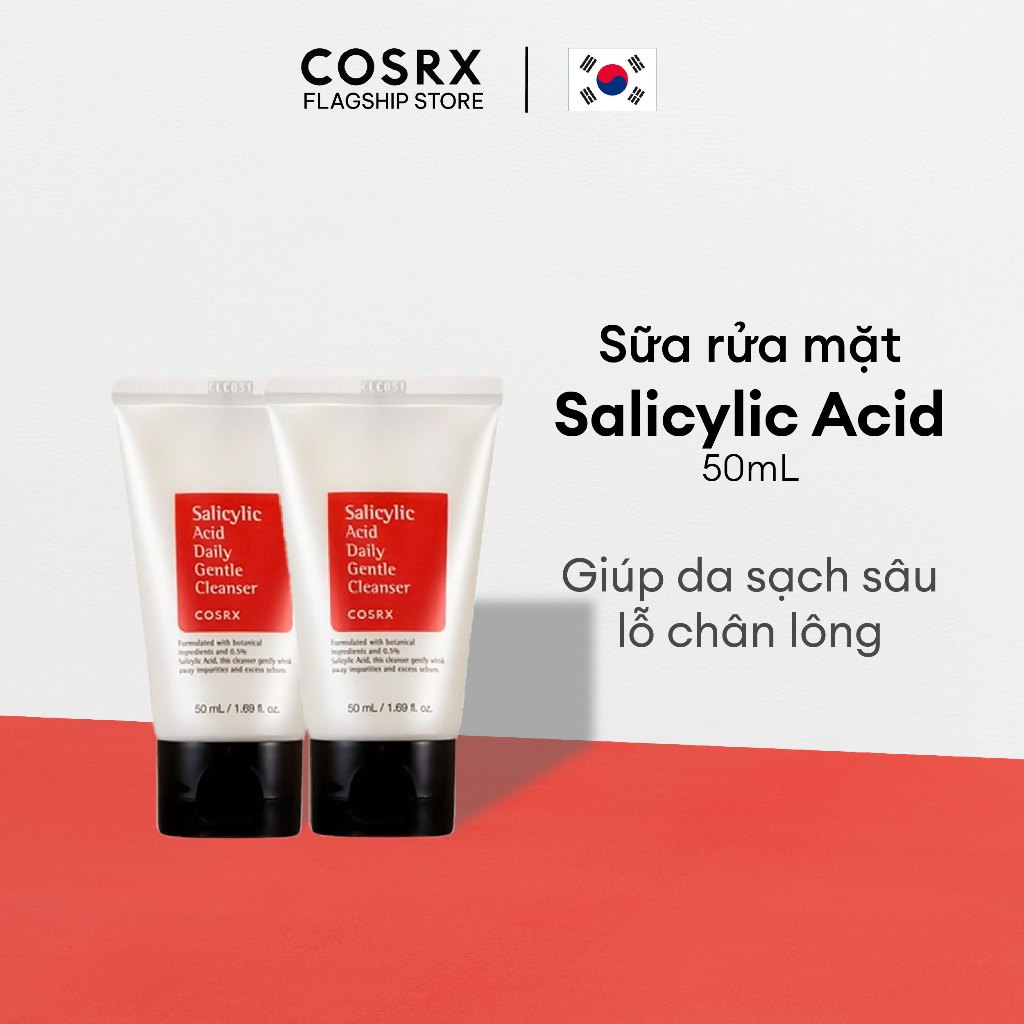 Ảnh Combo 2 Sửa rửa mặt COSRX Salicylic Acid Daily Gentle Cleanser 1