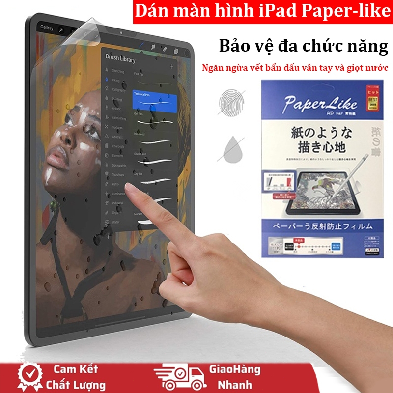 Dán màn hình iPad Paper-like Chống vân tay chống chói và ánh sáng xanh cho ipad 9.7/10.2 10.5 10.9 pro 11 Nhập khẩu Japa