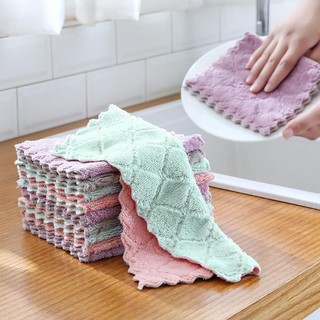Combo 5 Khăn Lau Nhà Bếp Đa Năng, Khăn Lau Tay Lau Bát Siêu Thấm Loại To Mềm Mịn 2057
