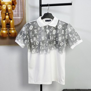 [NEW] Áo Thun POLO Nam Tay Ngắn Phối Màu Loang Họa Tiết Chữ Cái Độc Lạ Siêu Đẹp