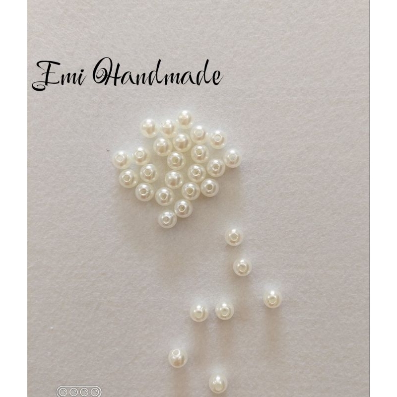 Hạt ngọc nhựa 6mm và 8mm-Đồ trang sức-Đồ thủ công
